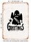 DECORATIVE METAL SIGN - Ghostly Greetings - Vintage Rusty Look